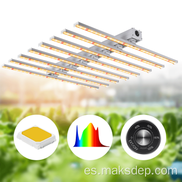 Luces de cultivo LED de 600W de 600W Lámpara de planta de 8 bar